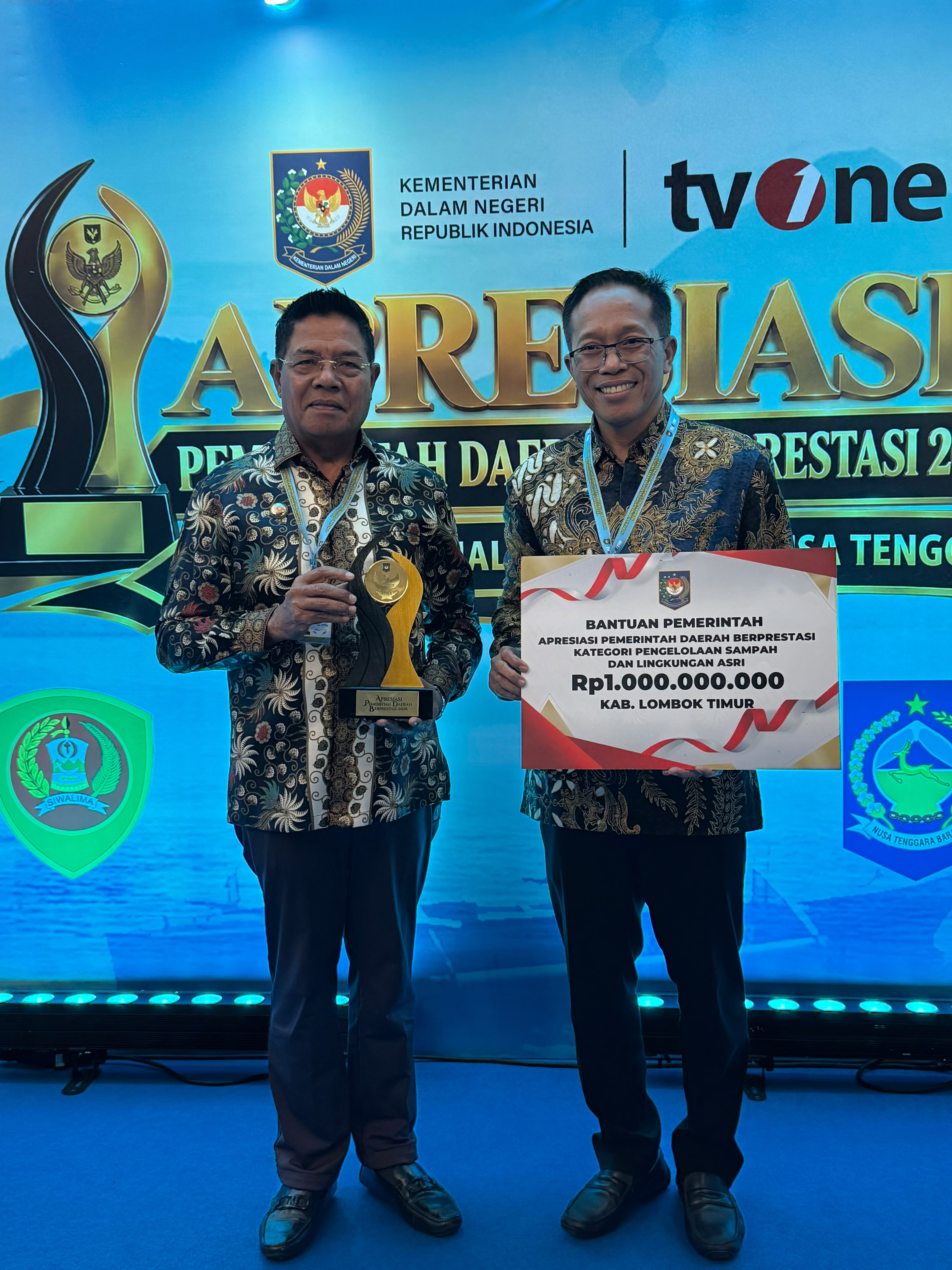 Kinerja Pengelolaan Sampah dan Lingkungan Hidup Lotim Raih Prestasi